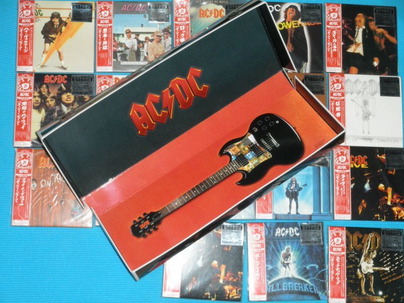 送料無料・名入れ彫刻 AC/DC 電撃 紙ジャケット１８タイトル 非売品BOX